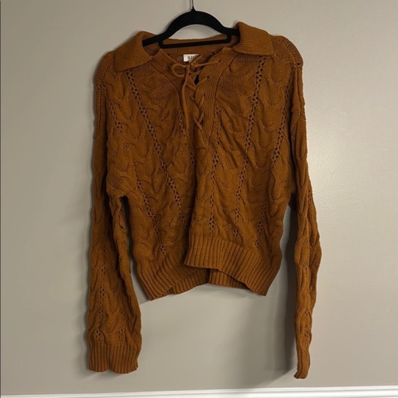 Cable Knit Sweater in Brown - Picture 1 of 4